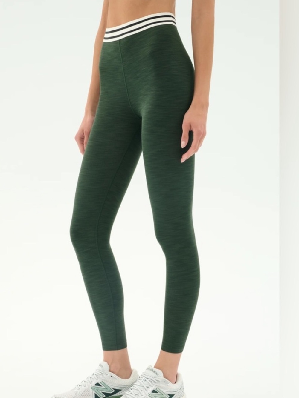 SPLITS59 bailey rib legging 7/8 in military green small NWT